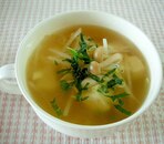 豆腐ともやしとしめじのスープ
